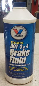Valvoline 601458 Synthetic Dot 3 & 4 Brake Fluid, 32 Oz