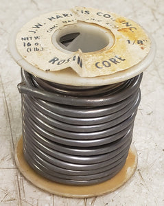 Vintage J.W. Harris 1 Lb 1/8" 95/5 Wire Plumbing Solder