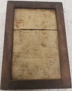 Vintage Tongue & Groove Wood Picture Frame with Hinged Flaps on Back (no glass) (7" x 4-3/4")