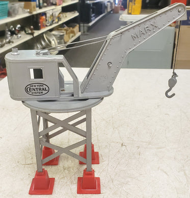 MARX New York Central System O Scale Crane (broken handle, 1 broken foot)