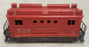 Vintage 1956 Lionel "Lionel Lines" 520 O Gauge Box Cab Locomotive