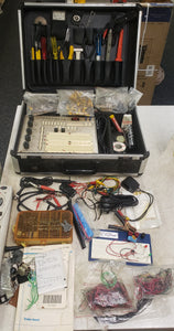 R.S.R Electronics PAD-123 Digital Analog Pad Trainer with Large Lot of Electronic Components