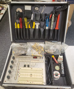 R.S.R Electronics PAD-123 Digital Analog Pad Trainer with Large Lot of Electronic Components