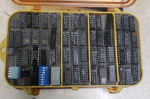 R.S.R Electronics PAD-123 Digital Analog Pad Trainer with Large Lot of Electronic Components