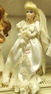 Dynasty Doll Collection 18" Porcelain Doll in Wedding Dress