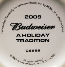 Load image into Gallery viewer, 2009 Budweiser Holiday Beer Stein / Mug Clydesdales &quot;A Holiday Tradition&quot;