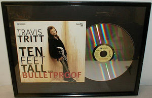 Travis Tritt Ten Feet Tall and Bulletproof Pioneer Artists Framed Laser Disc