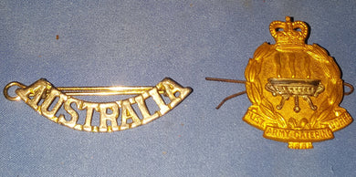 WWII Stokes Melbourne Australian Army Catering Corps Pin Plus Australia Pin